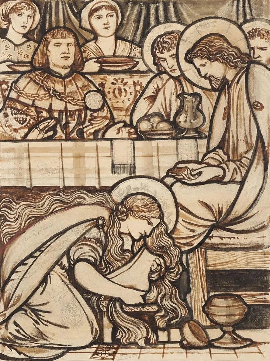 The Magdalen anointing Christ's Feet