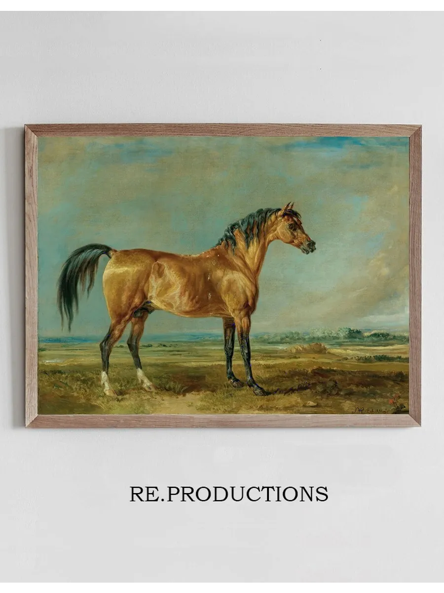 The Marquess Of Londonderry's Arabian Stallion In A Landscape