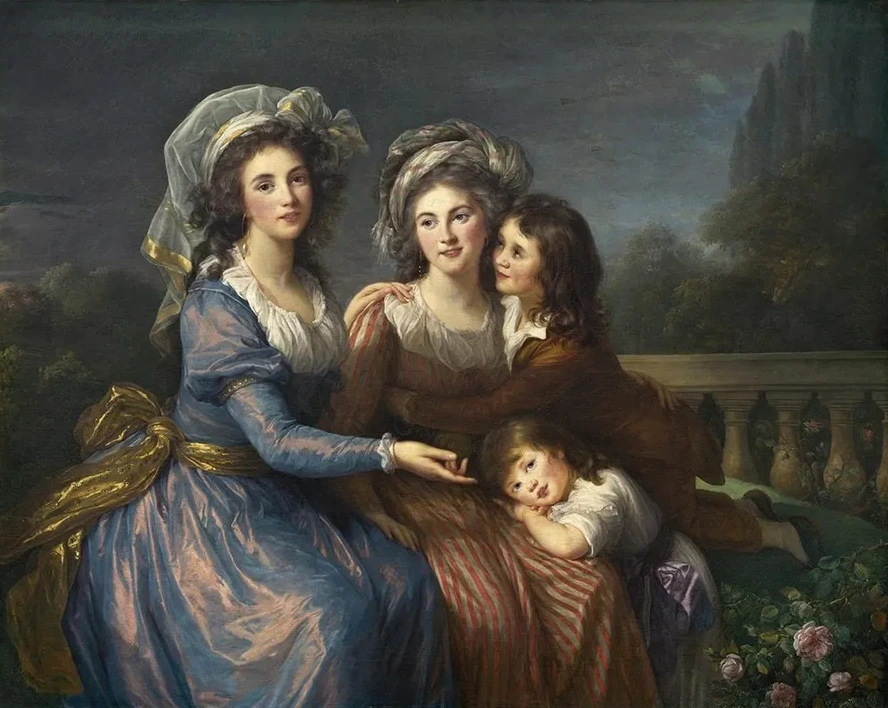 The Marquise de Pezay,and the Marquise de Roug with Her Sons Alexis and Adrien