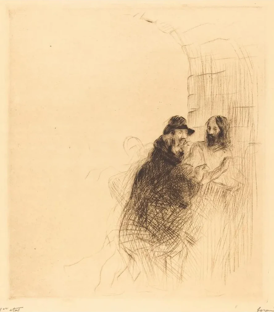 The Meeting Under the Arch (second Plate)