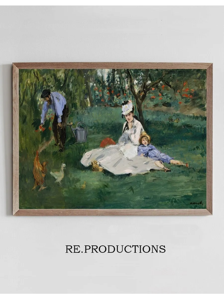 The Monet Family in Their Garden at Argenteuil