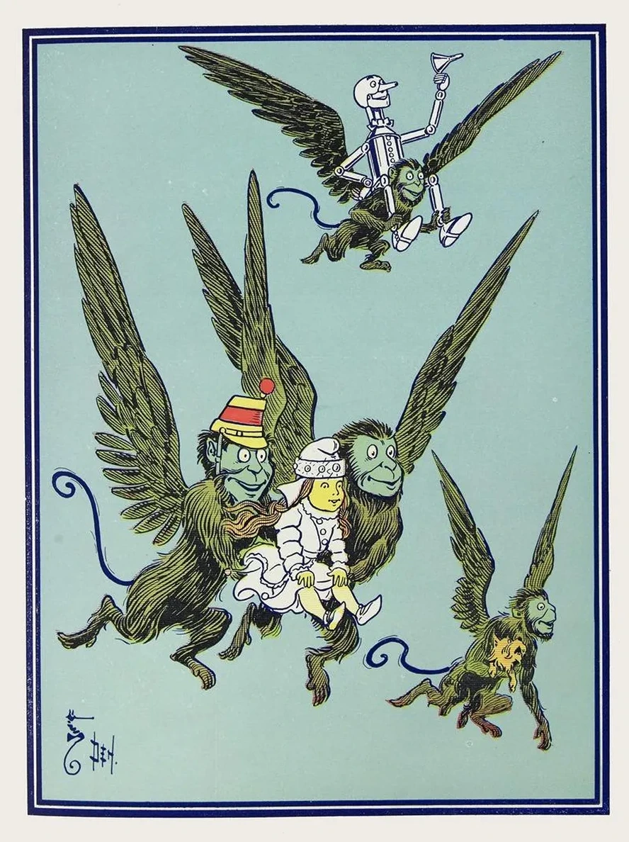 The Monkeys Caught Dorothy in Their Arms and Flew Away with Her