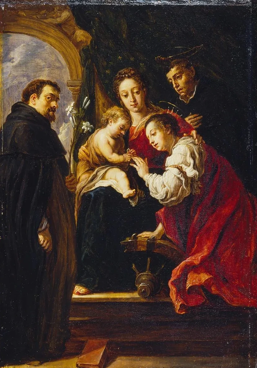 The Mystic Marriage of Saint Catherine (after Fetti)