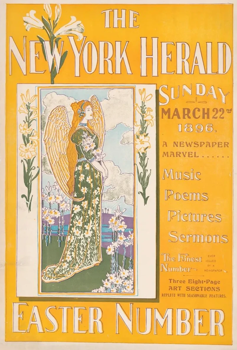 The New York Herald Sunday March 22nd 1896. A newspaper marvel Easter number