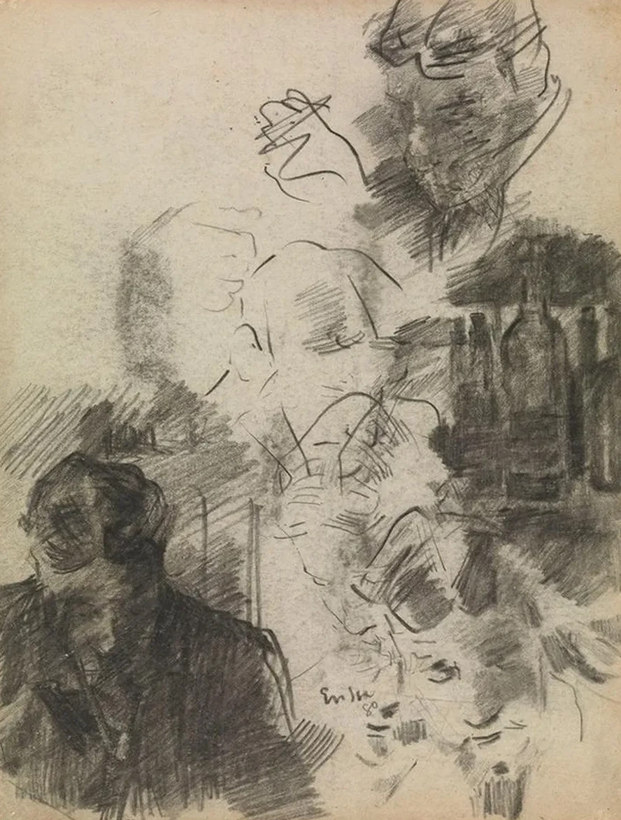 The Painter Alfred William Finch, a Study with Bottles