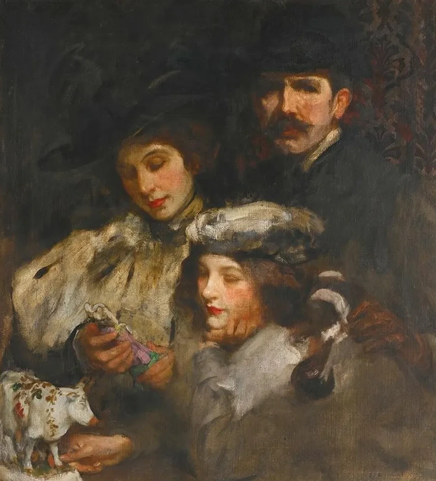 The Painter, His Wife And Daughter