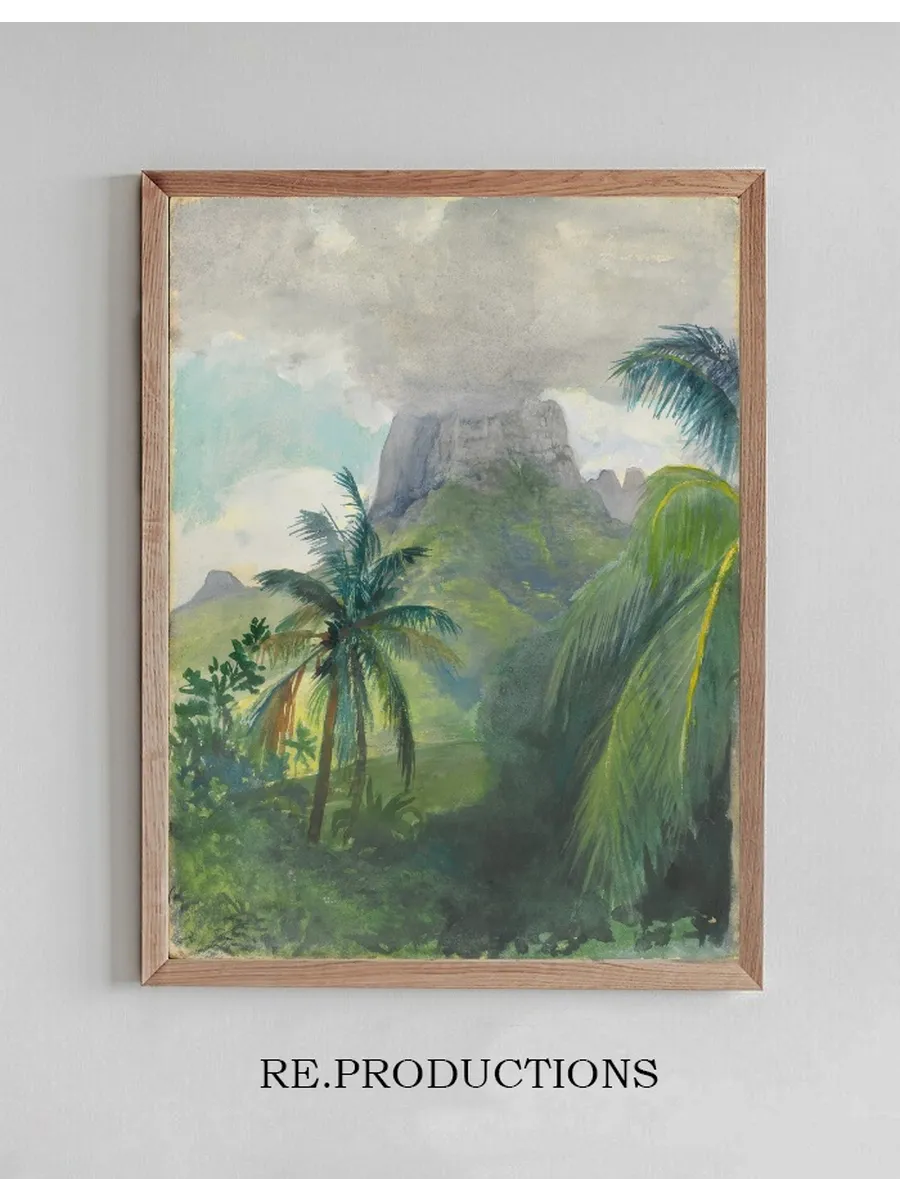 The Peak of Maua Roa. Noon. Island of Moorea. Society Islands. Uponohu