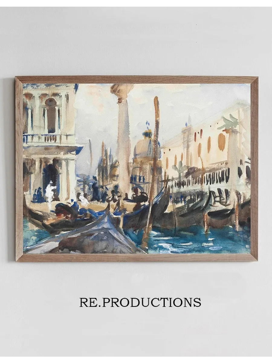 The Piazzetta with Gondolas