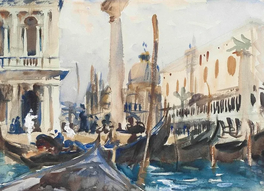 The Piazzetta with Gondolas