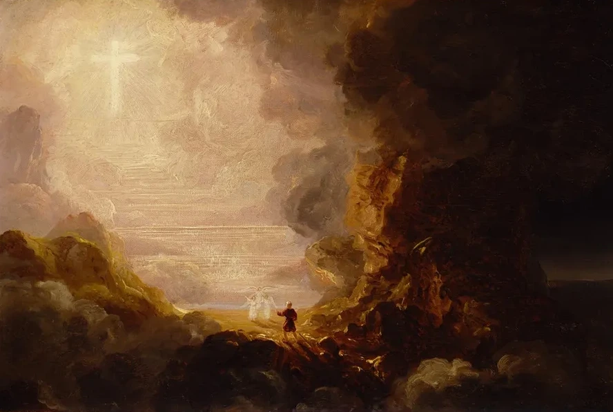 The Pilgrim of the Cross at the End of His Journey (study for Series, the Cross and the World)