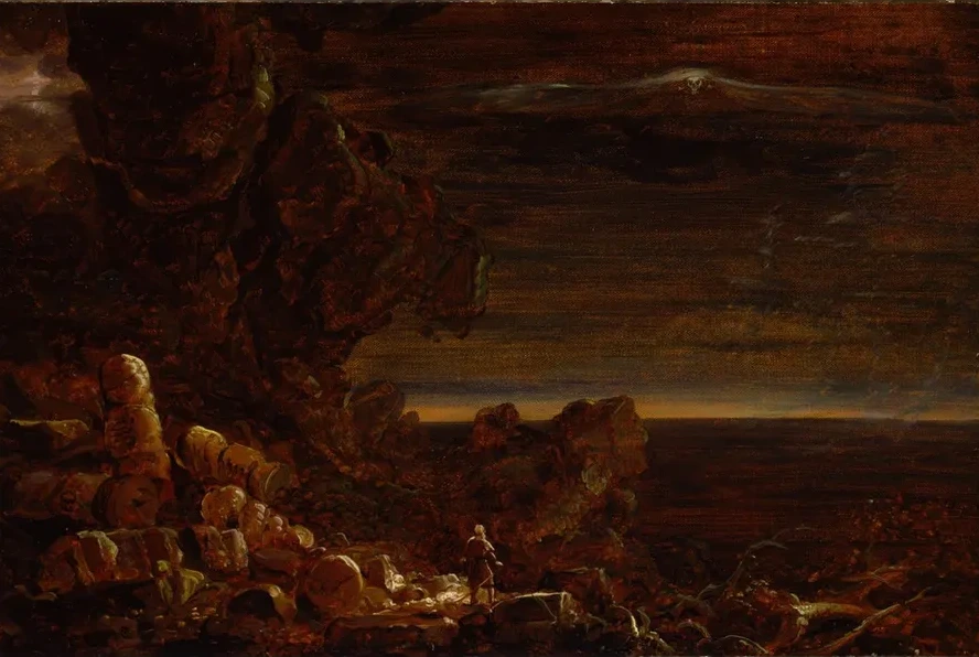 The Pilgrim of the World at the End of His Journey (study for the Series, the Cross and the World)