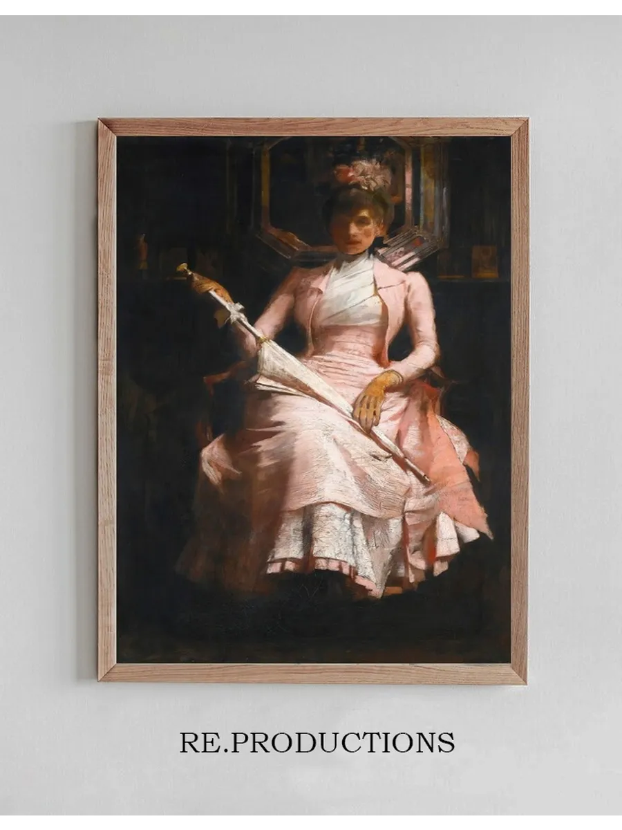 The Pink Silk Dress