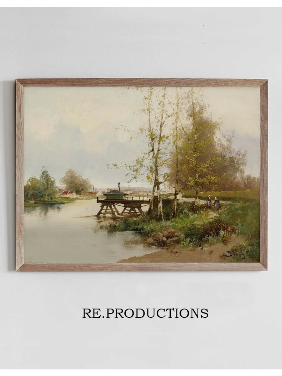 The Pond At The Edge Of The Village