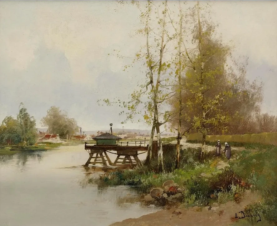 The Pond At The Edge Of The Village