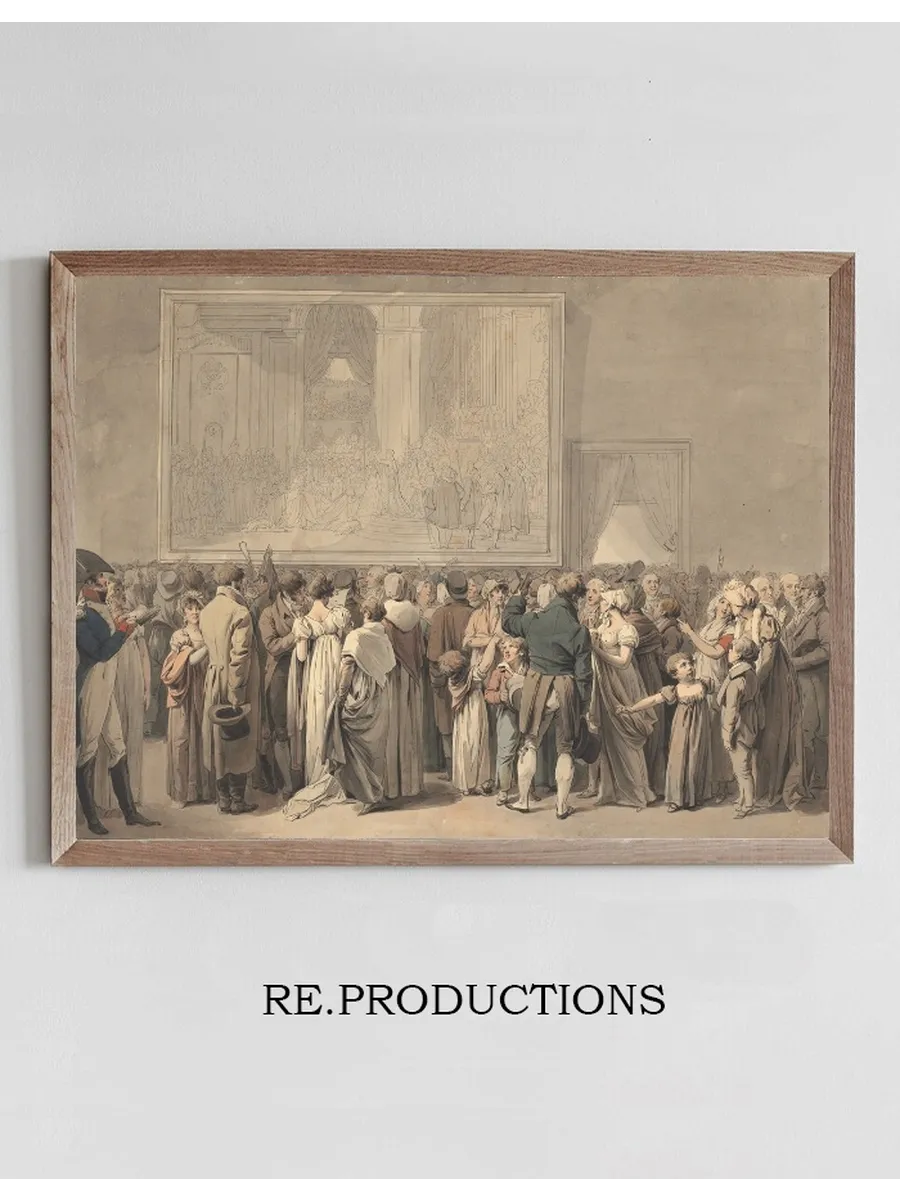 The Public In The Salon Of The Louvre, Viewing The Painting Of The sacre