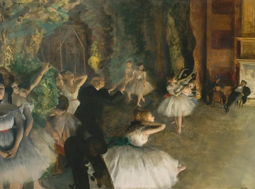 The Rehearsal of the Ballet Onstage