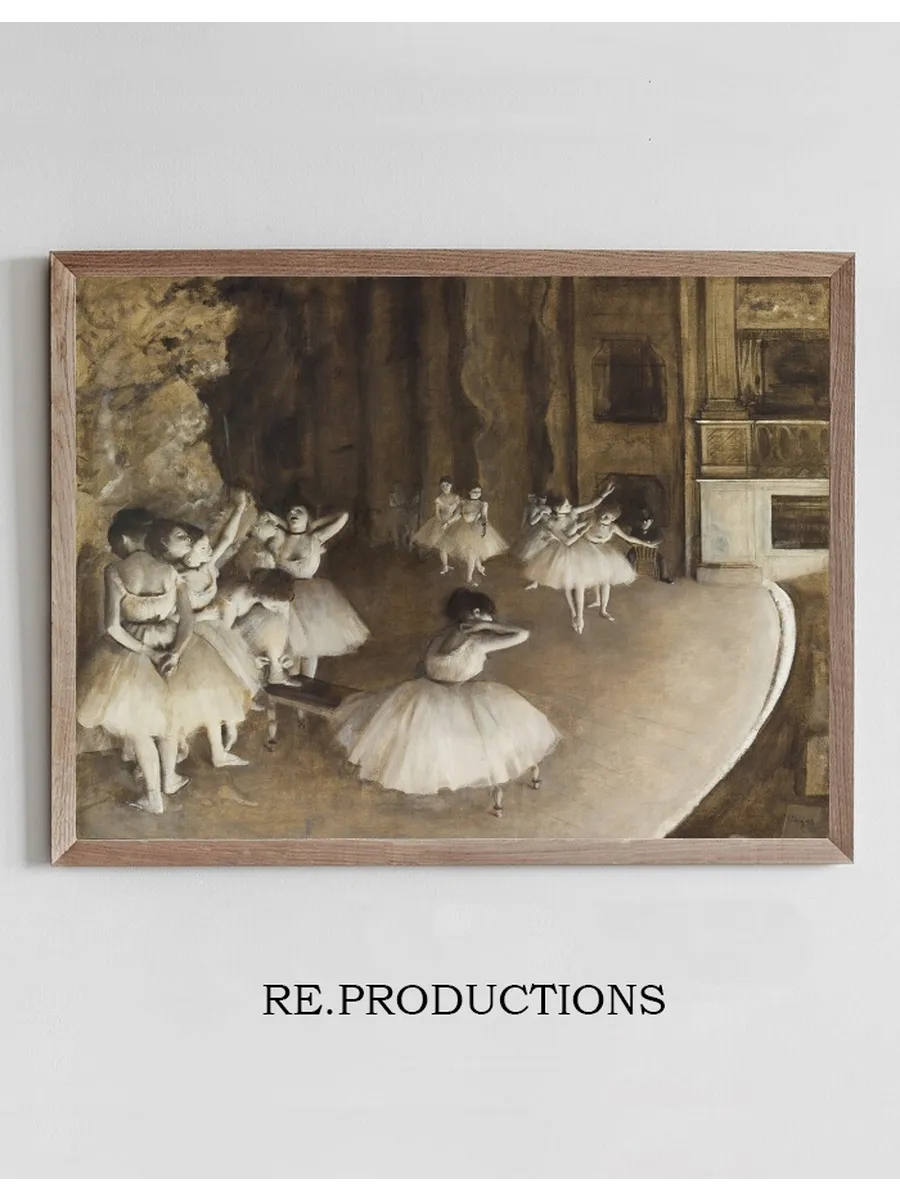 The Rehearsal of the Ballet on Stage