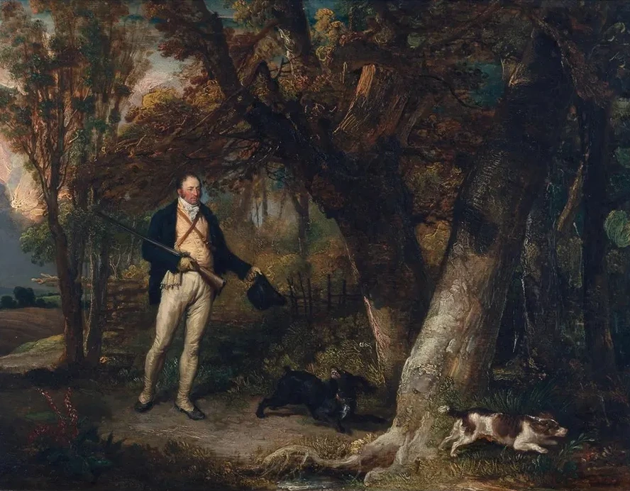 The Reverend Thomas Levett and Favourite Dogs, Cock - Shooting