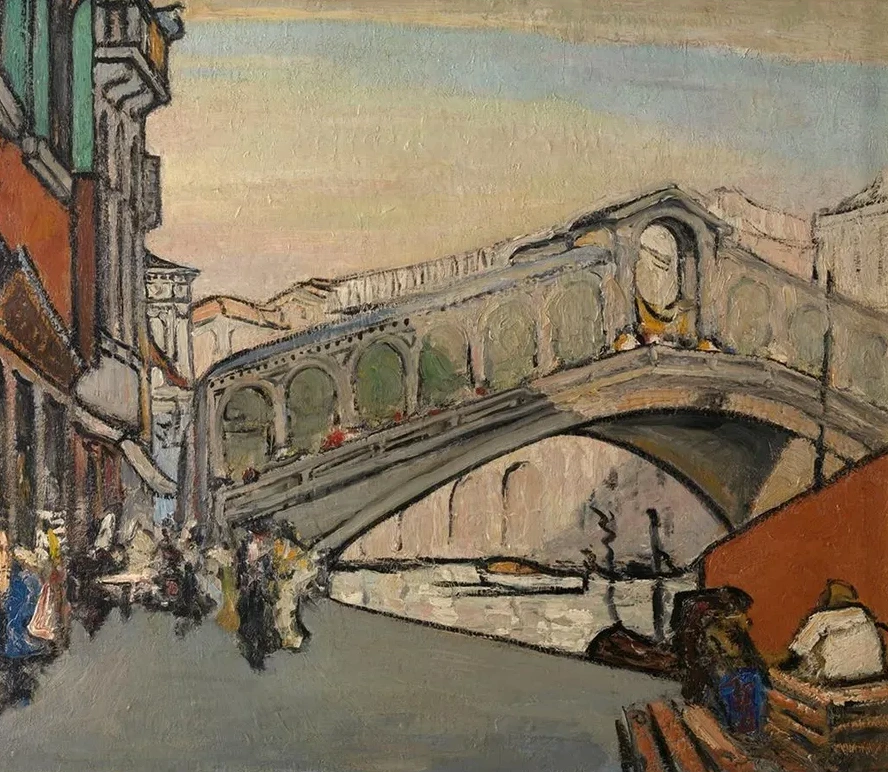 The Rialto Bridge in Venice