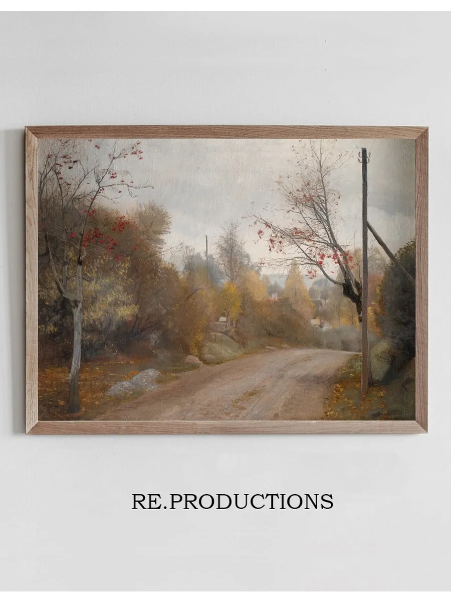 The Road at Mogenstrup, Zealand. Autumn