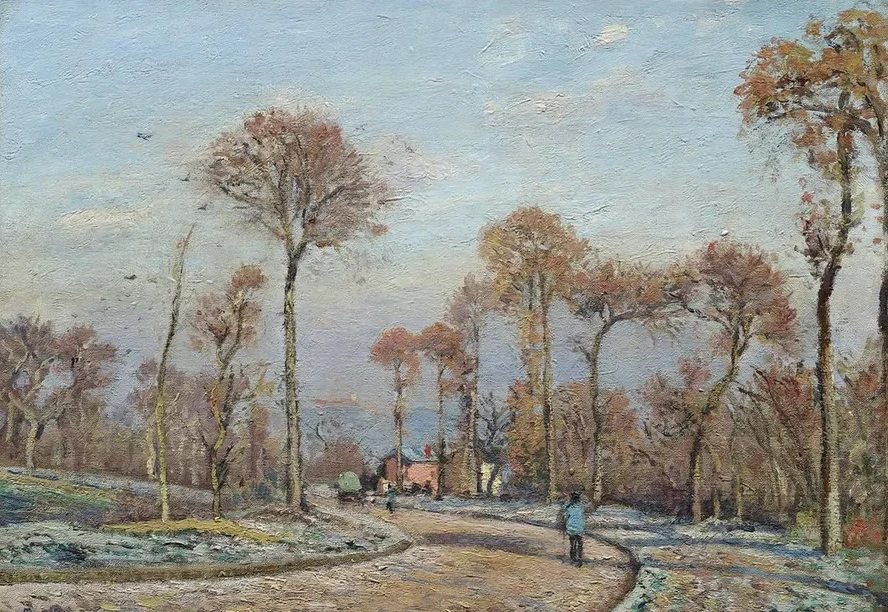 The Road to Versailles, Louveciennes,Morning Frost