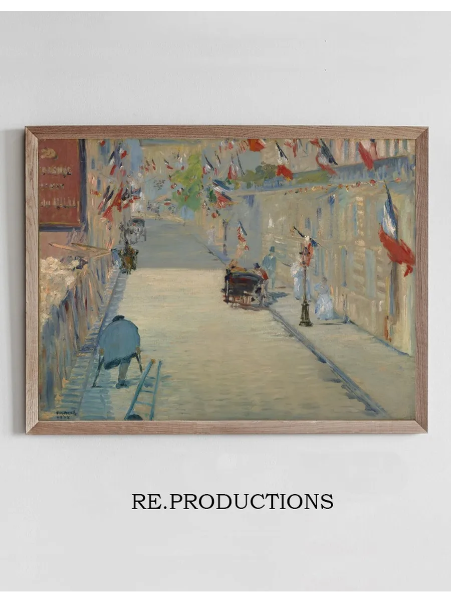 The Rue Mosnier with Flags