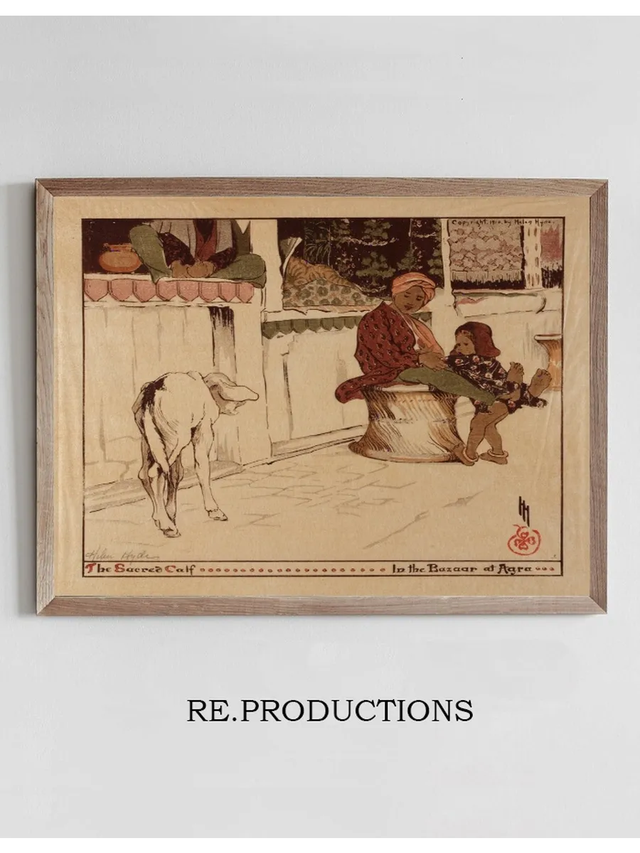 The Sacred Calf in the Bazaar at Agra