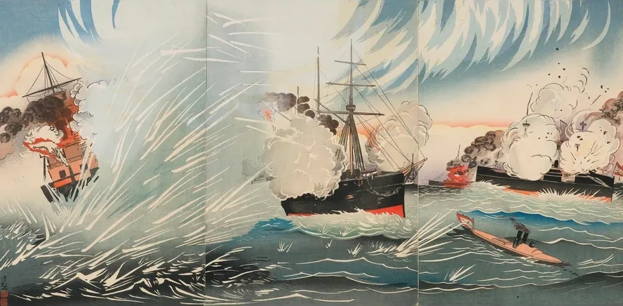 The Saiky - maru in the Hard Fighting off Haiyang Island