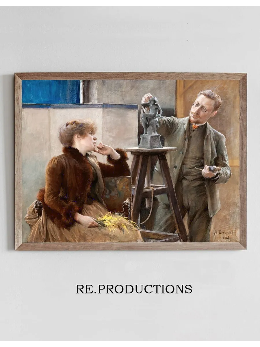 The Sculptor Ville Vallgren and his Wife