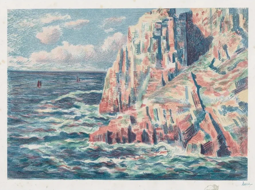 The Sea at Camaret, The Red Rocks