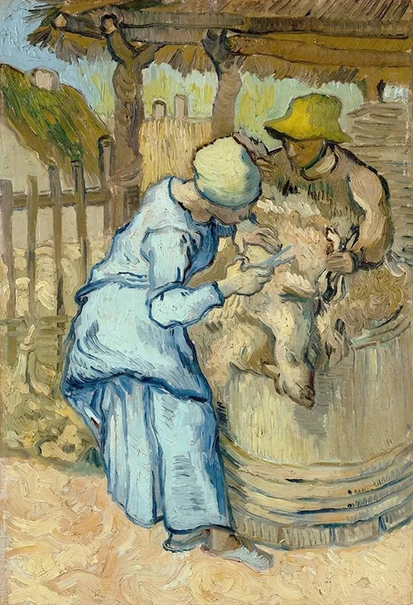 The Sheep - Shearer (After Millet)