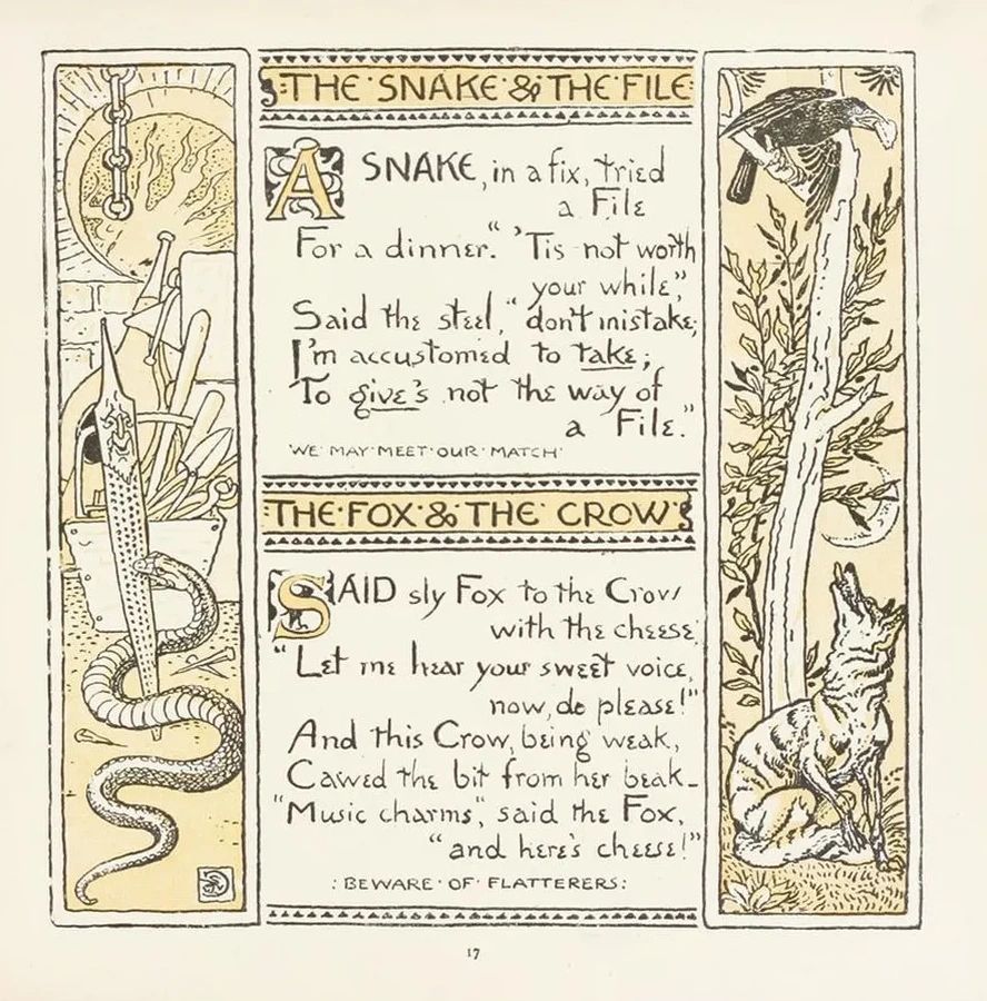 The Snake and the File, The Fox and the Crow