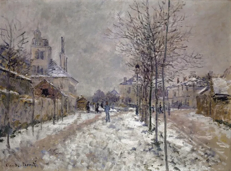 The Snow - Covered Boulevard De Pontoise In Argenteuil