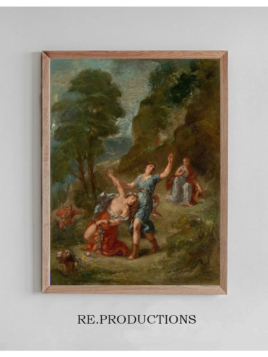 The Spring Eurydice Bitten by a Serpent While Picking Flowers (eurydice's Death)