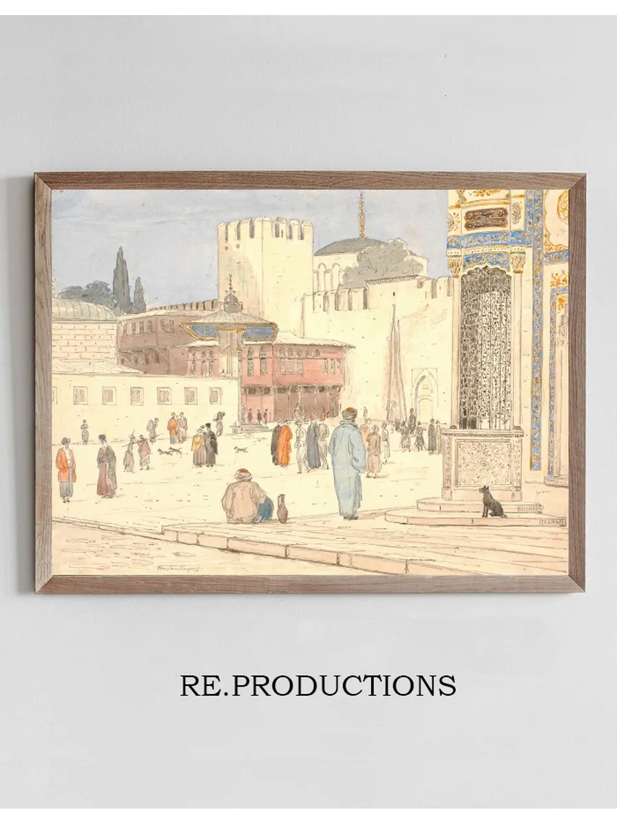 The Square in Front of Bab - i - H mayan in Constantinople