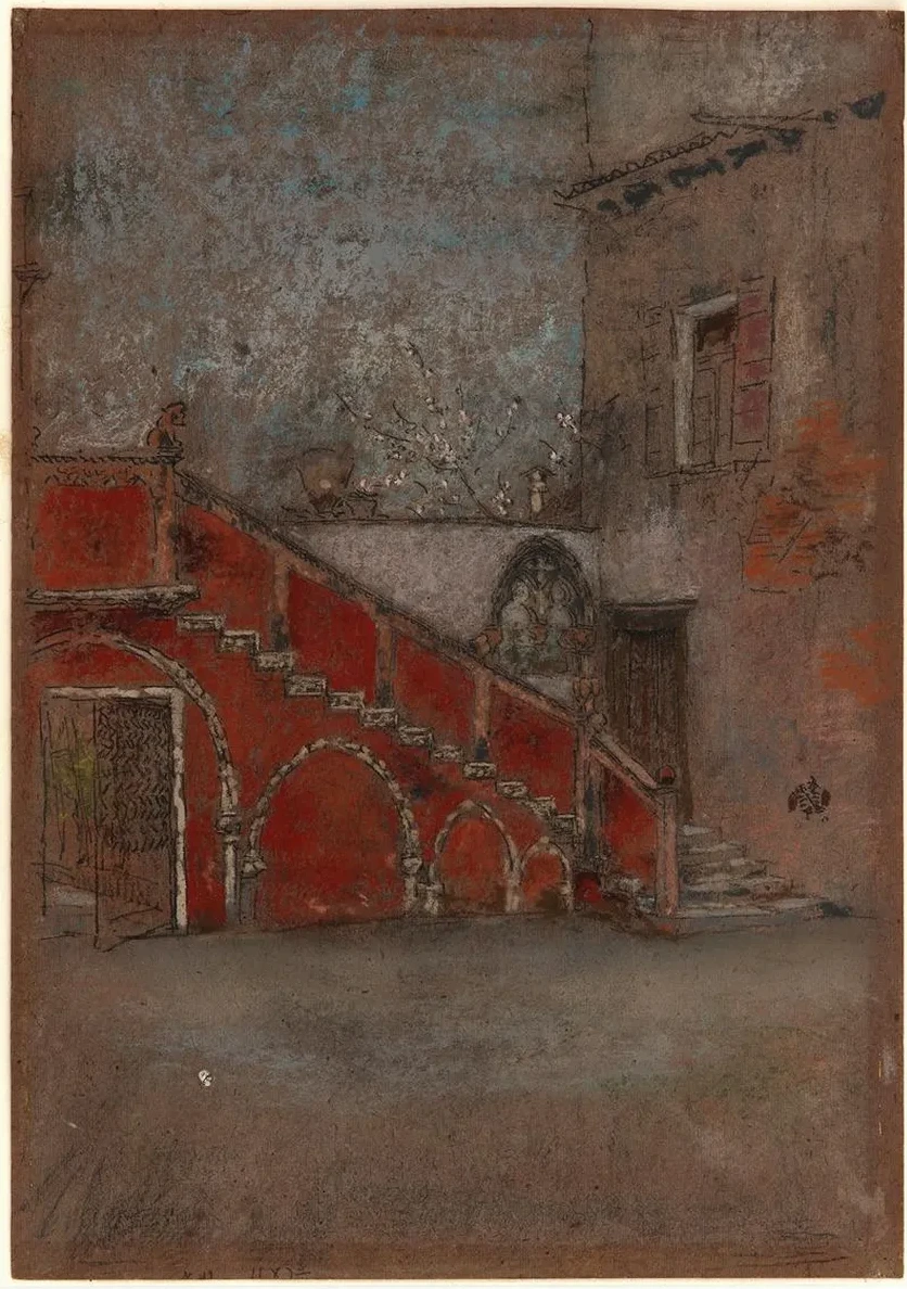 The Staircase Note in Red