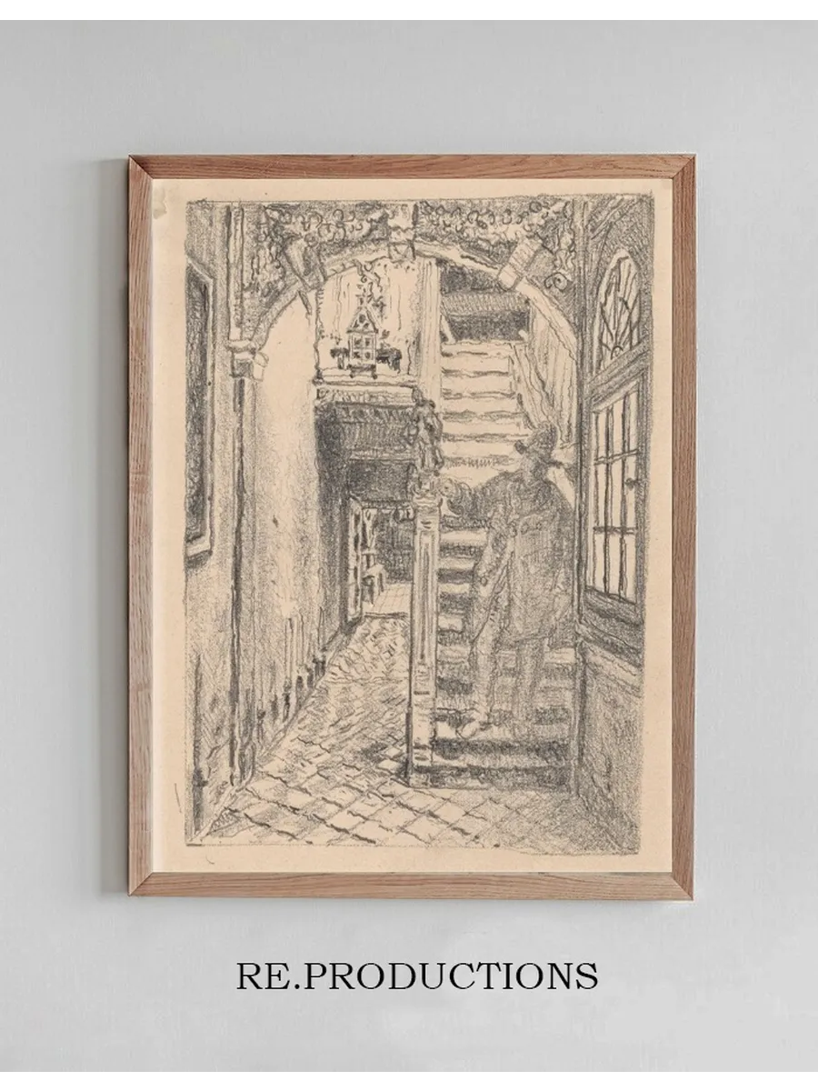 The Stairs of the Waterhouse in Antwerp