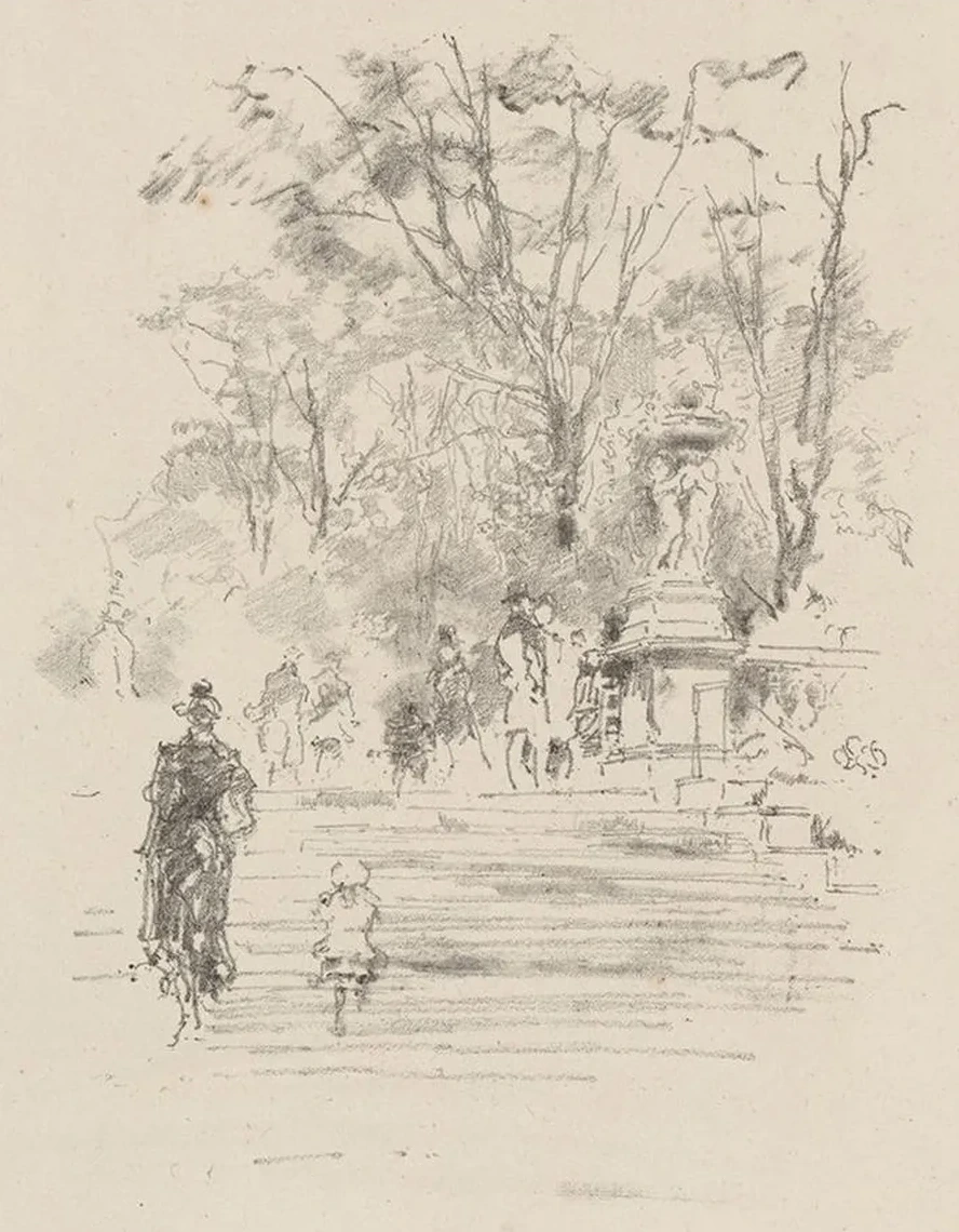 The Steps, Luxemburg Gardens, Paris