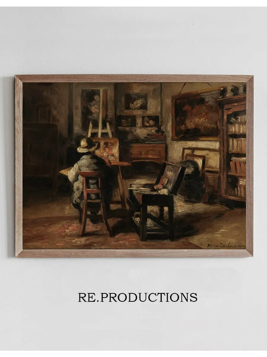 The Studio of Ferdinand De Braekeleer I, Father of the Painter