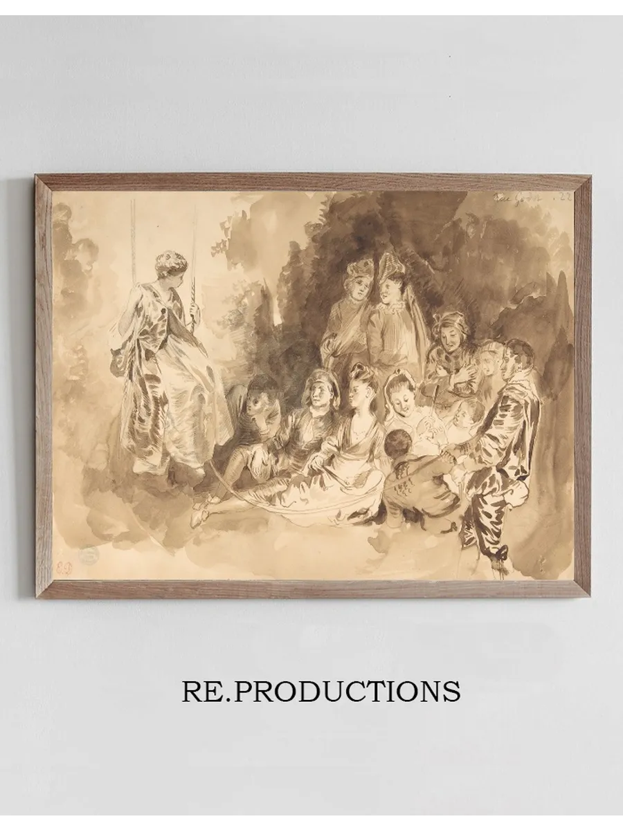 The Swing, after Antoine Watteau (Les Agr ements de l t)