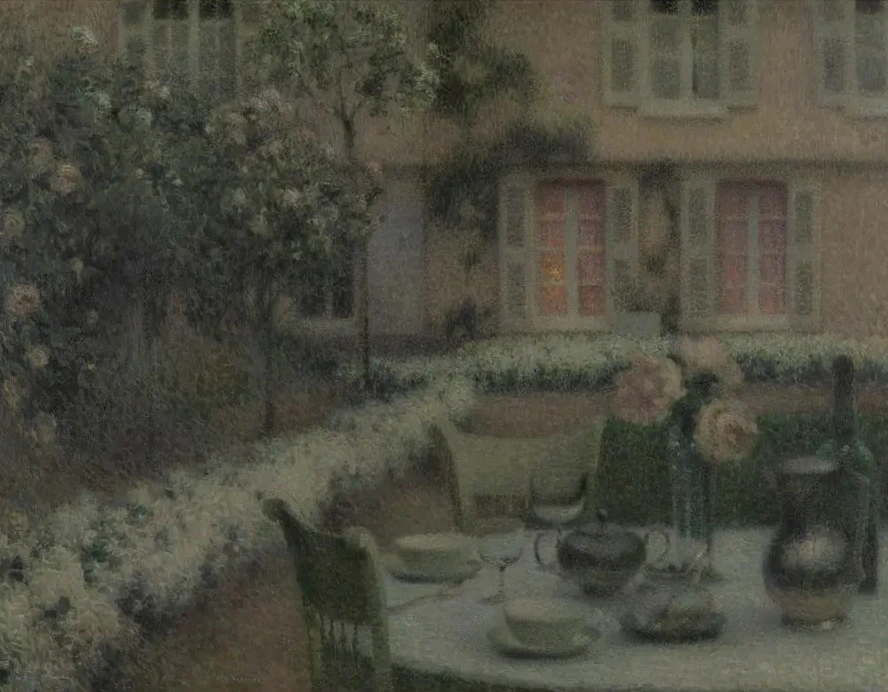 The Table in the White Garden at Gerberoy