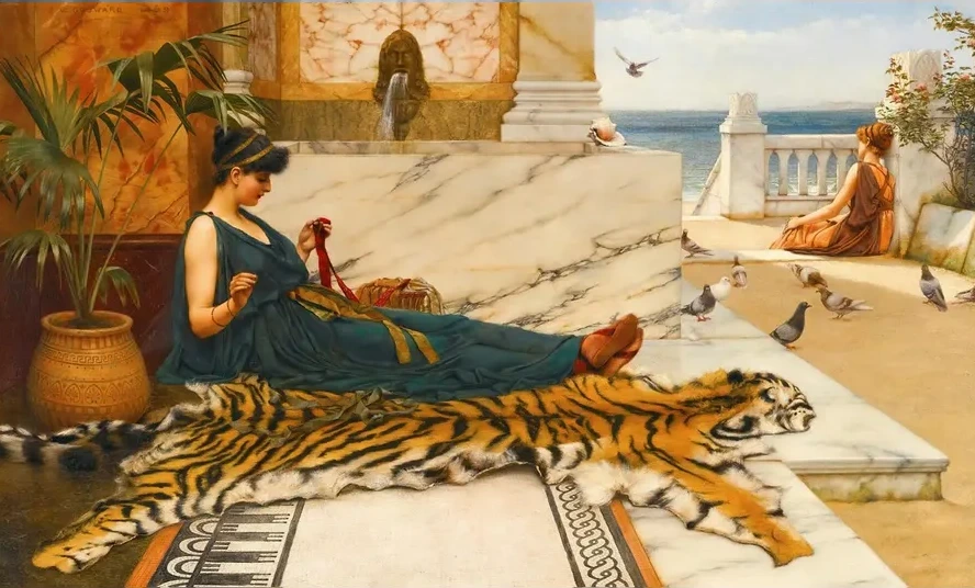 The Tigerskin (Sewing Girl)