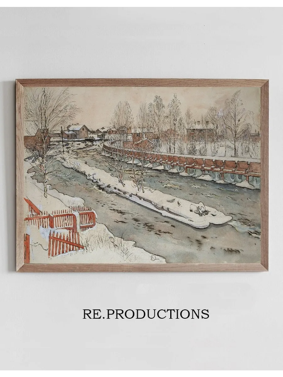 The Timber Chute. Winterscene