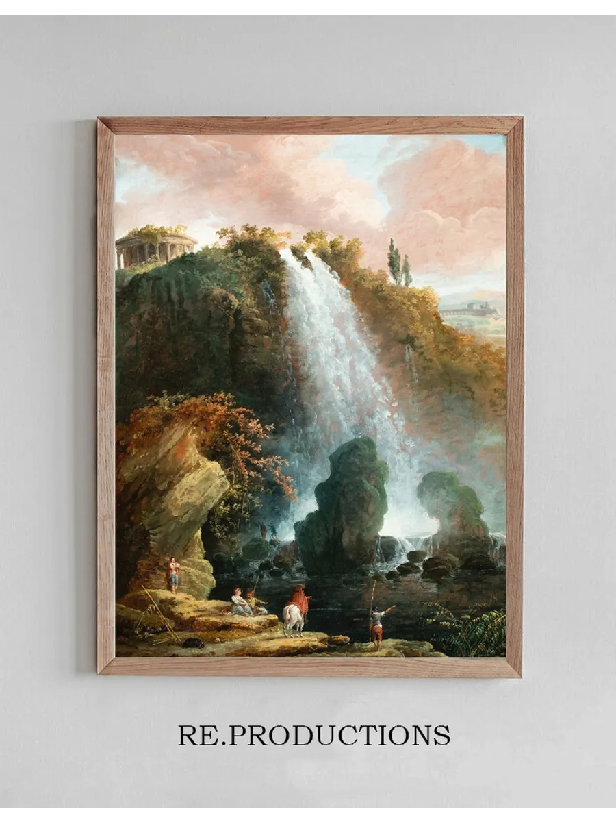 The Tivoli Waterfalls with the Temple of the Sibyl