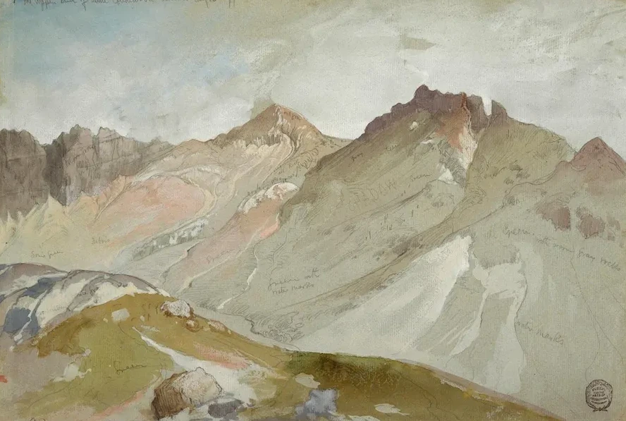 The Upper End of Little Cottonwood Canyon, Wasatch Range, near Ogden, Utah