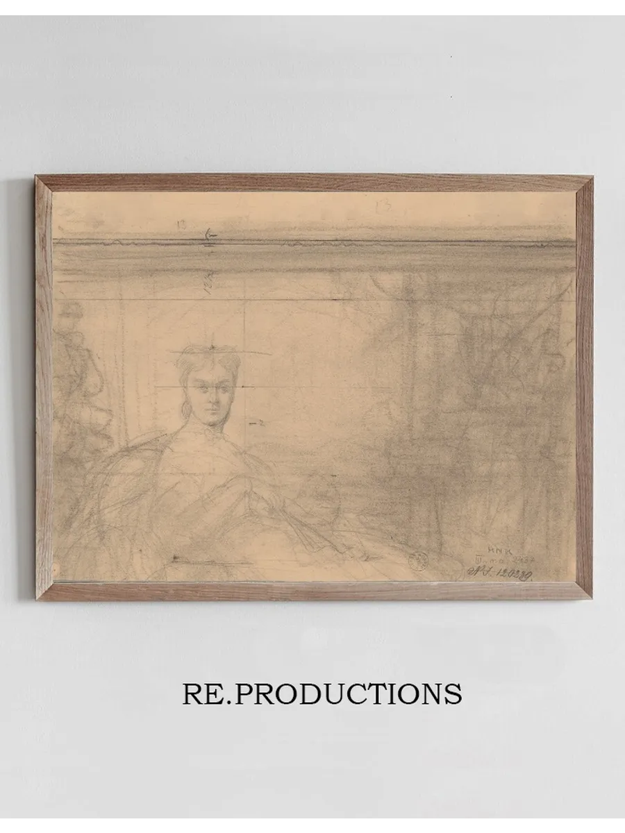 The Upper Part of the Sketch to the Portrait of Emilia W odkowska