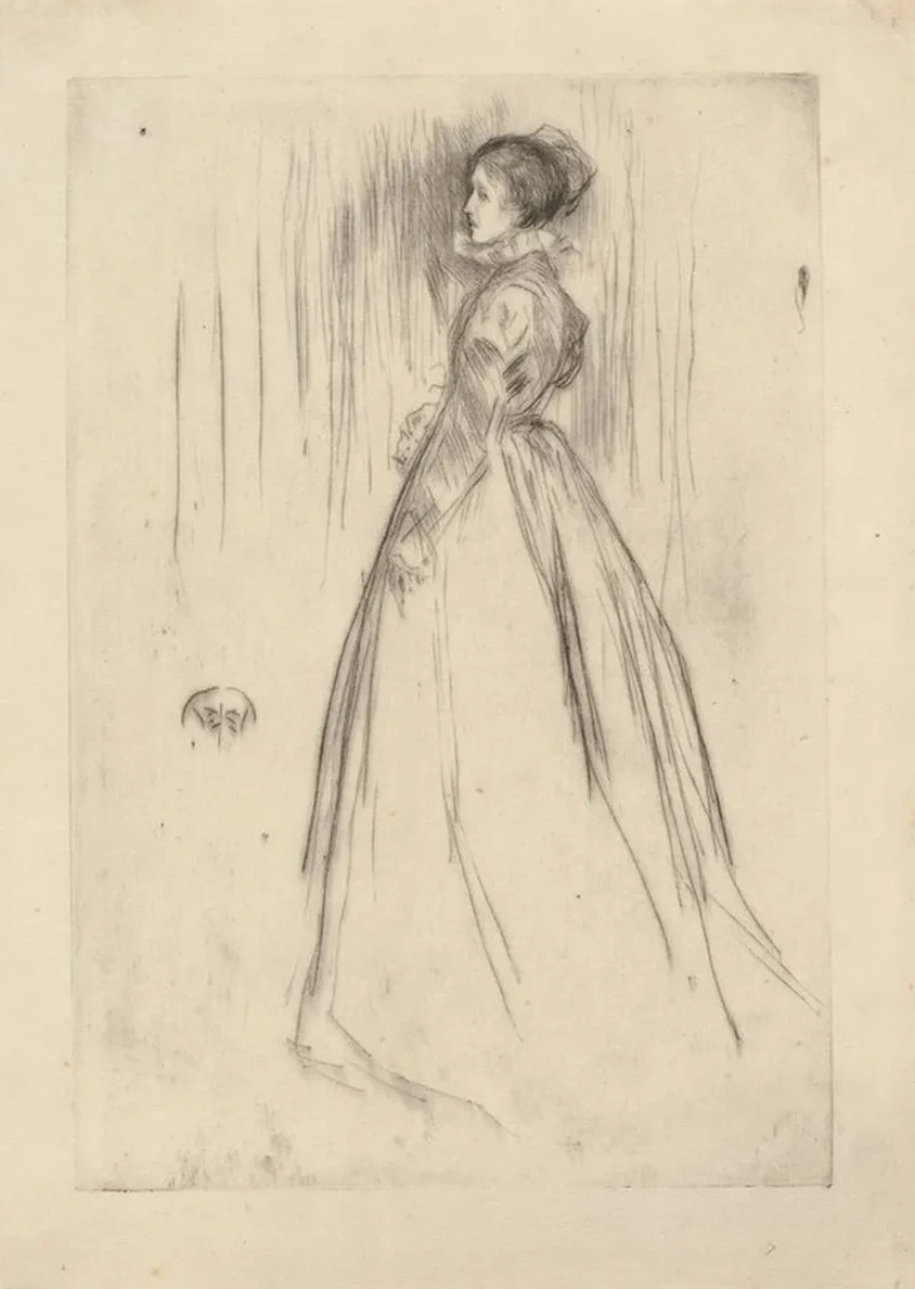The Velvet Dress (Mrs. Leyland)