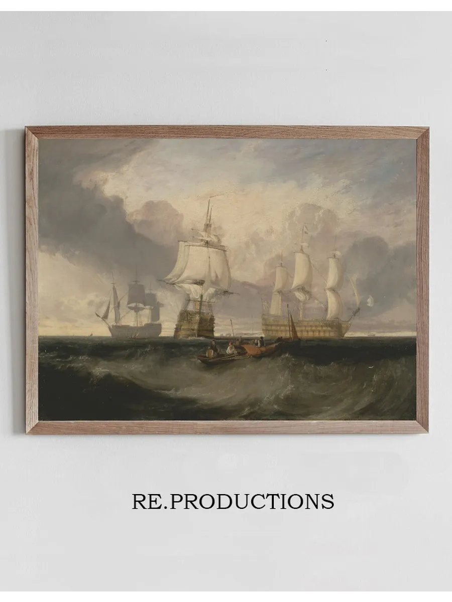 The Victory Returning from Trafalgar, in Three Positions