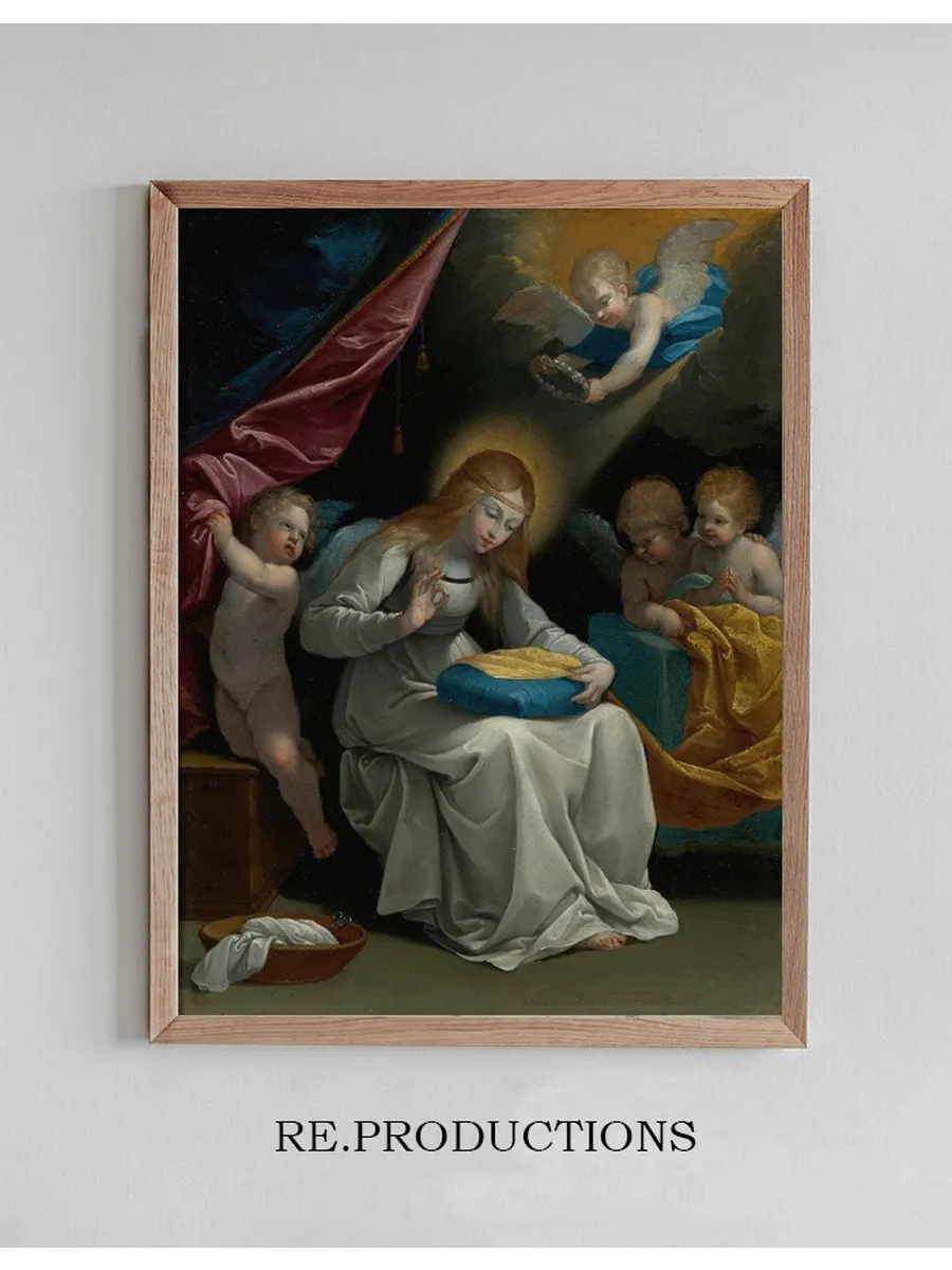 The Virgin Sewing, Accompanied By Four Angels, Known As La Couseuse