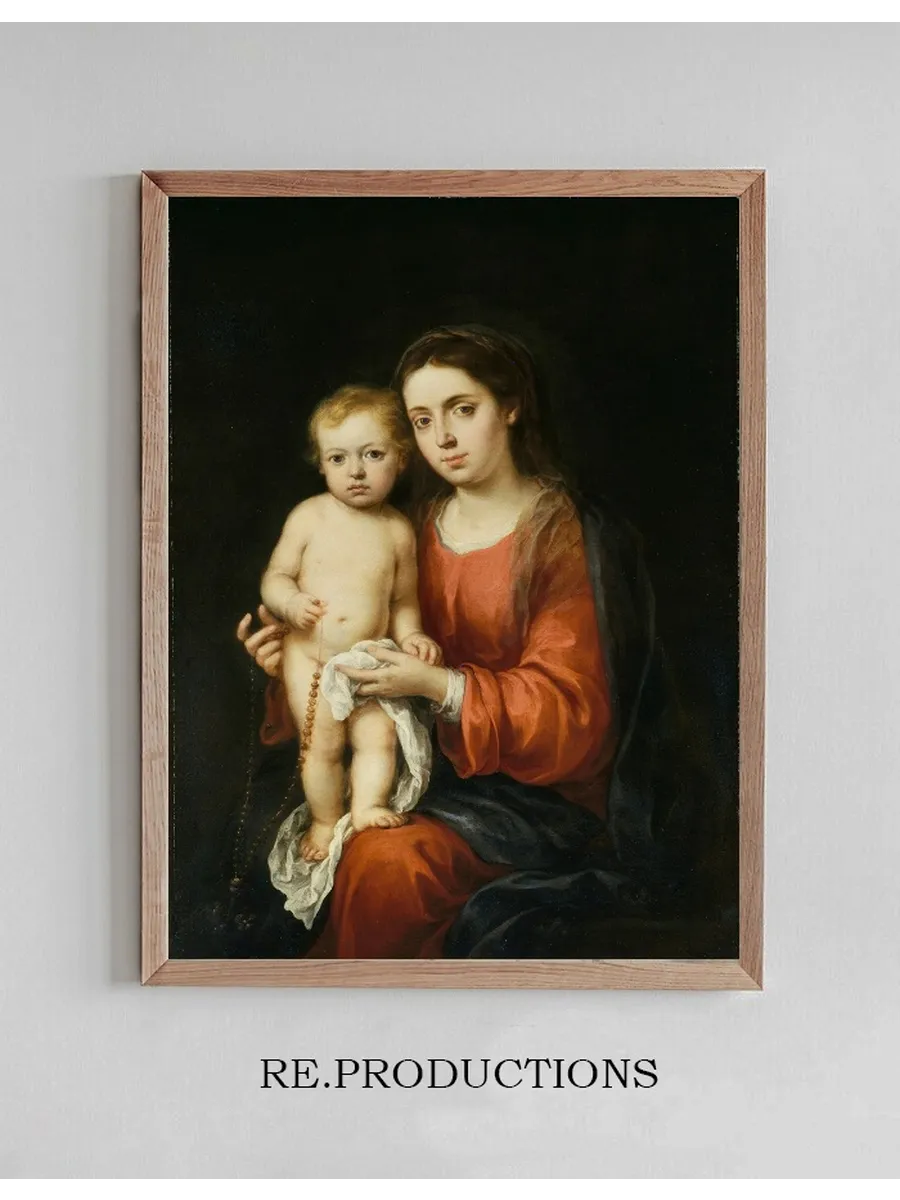 The Virgin and Child with a Rosary